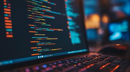 Night Coding Session: Immersed in Lines of Code