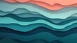 © pinporn manosri - Smooth abstract gradient background in teal and coral shades, blending into a soft transition. No text, no people.