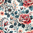 © Abdul - watercolor windflower seamless pattern template design