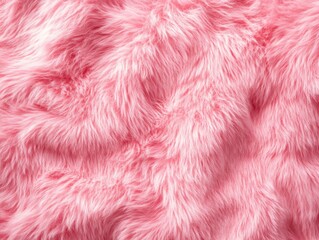 pink fur with a fuzzy texture. it looks soft and fluffy