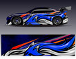 © Gib - Car wrap design vector. Graphic abstract stripe racing background designs for vehicle, rally, race, adventure and car racing livery