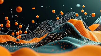 Aufkleber - Exploring the dynamics of trivitino particles in abstract visualization a scientific journey through data representation and standard creation