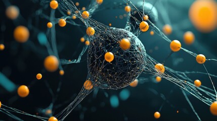 Aufkleber - Exploring the dynamics of trivitino particles abstract visualization in quantum physics laboratory setting digital art scientific perspective conceptual framework