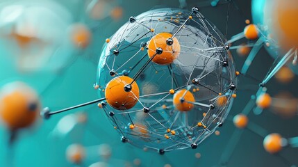 Fototapete - Harnessing trivitino particles for sustainable power generation a futuristic approach to energy solutions in advanced technologies