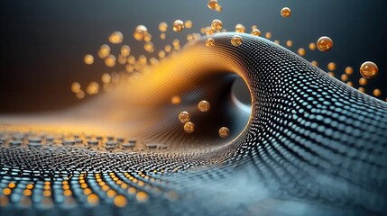 Aufkleber - Exploring glowing trivitino particles quantum energy standard development advanced physics lab high-energy environment scientific research quantum mechanics