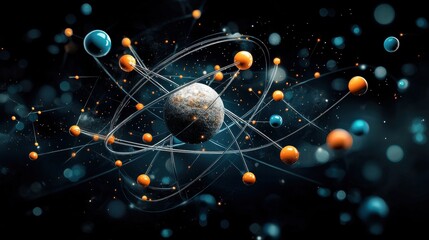 Aufkleber - Analyzing trivitino particle dynamics in quantum visualization standards a comprehensive study of quantum mechanics and particle interactions