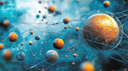 Aufkleber - Exploring subatomic trivitino particle interactions with standard matter a scientific overview of quantum mechanics in particle physics