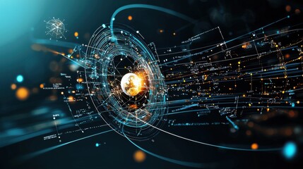 Aufkleber - Exploring theoretical trivitino particle interactions with dark standard models in quantum physics research environments