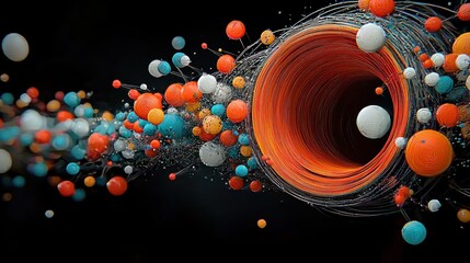 Aufkleber - Trivitino particle collisions at particle accelerator facility an in-depth analysis of high-energy physics in a controlled environment