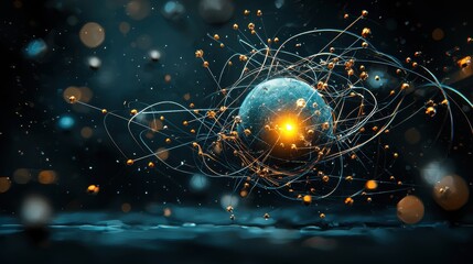 Poster - Trivitino particles emitting radiant energy in a dark standard an exploration of particle physics in a cosmic environment