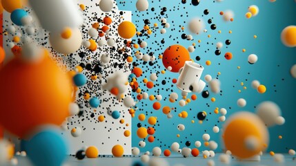 Aufkleber - Exploring trivitino particle formation patterns in a theoretical standard a scientific analysis of dynamic structures in a controlled environment