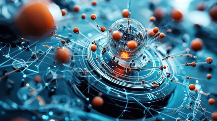 Aufkleber - Radiating energy of trivitino particles in a vacuum environment insights into quantum physics and particle dynamics