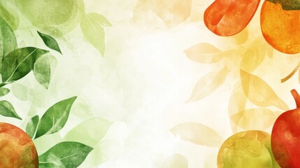 Wall Mural - world vegan day abstract background. featuring earthy greens, browns, and yellows. highlighting sust