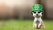 © Nattapol - Cute meerkat in leprechaun hat celebrates st. Patrick's day