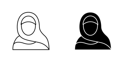 Muslim women icons pack for apps and web UI designs