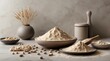 © Atralia13 - Baking with bean flour preparing delicious recipes in a cozy kitchen environment
