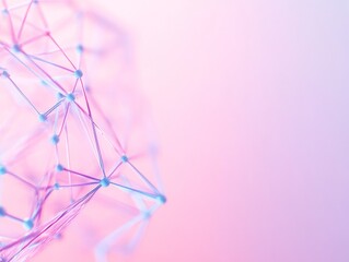 Aufkleber - Surreal Neon Network Abstract Digital Connectivity Wallpaper