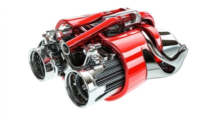 Fototapete - A futuristic engine design showcasing advanced technology and sleek aesthetics.