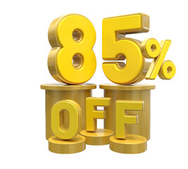 85 Percent Gold Discount Off Podium