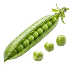 peas isolated on white