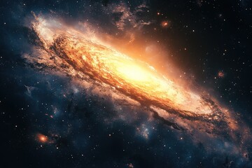 a stunning image of a nebula with a bright center, possibly representing the birth and death of star