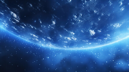 Wall Mural - Stunning Blue Planet View From Space