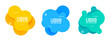 © BoBloob - Modern liquid vector design set in yellow, blue, and teal
