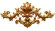 © Jakirul - Golden baroque floral ornament isolated on transparent background. Cut out or PNG.