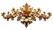 © Jakirul - Golden baroque floral ornament isolated on transparent background. Cut out or PNG.