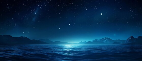 Starry night sky. stars. night sky