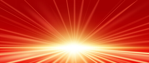 Wall Mural - a red background emitting light