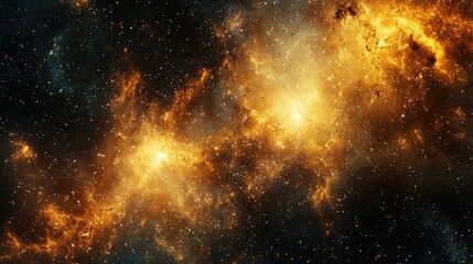 Wall Mural - fantasy, miraculous sunrise high above the earth with stars, galaxies and constallations; the heaven