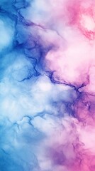 Wall Mural - a mesmerizing blend of soft blue and pink hues, creating a dreamy, abstract visual effect.