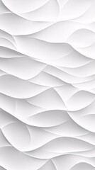 Wall Mural - a serene abstract composition of flowing white curves, creating a sense of depth and tranquility.