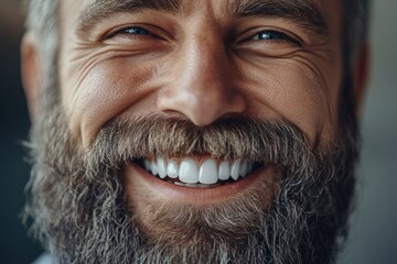 Man with beard smiling