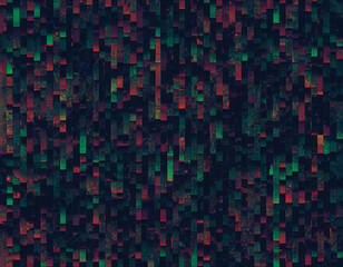 Sticker - pixel pattern of a digital glitch, abstract background