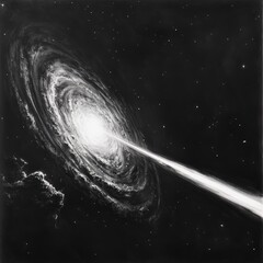 Poster - Powerful energy emission from a distant quasar in the universe