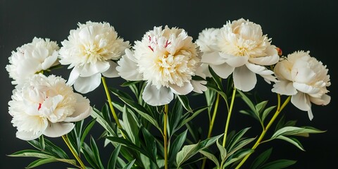 Canvas Print - white and yellow daffodils