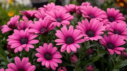 Wall Mural - Pink flower bouquet close-up