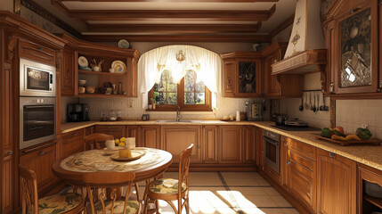 interior of a kitchen