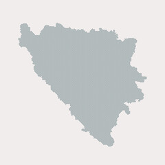 Map Bosnia Herzegovina of points, dotted template