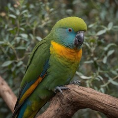 Wall Mural - What role do zoos play in saving the Orange-bellied Parrot?