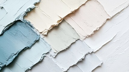 Poster - Elegant fill showcasing transition from muted blue to soft neutrals in textured layers