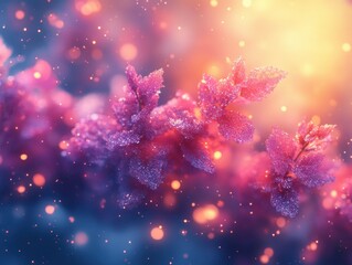 Fototapete - Sparkling Shimmering Light Background
