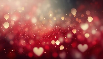 Wall Mural - Stunning Christmas Abstract Background with Red Glitter Bokeh Vintage Lights Perfect for Holiday Celebrations, Valentines Day, and Festive Occasions Happy Ho