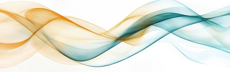 Poster - Soft pencil strokes create flowing patterns with muted tones in a serene composition