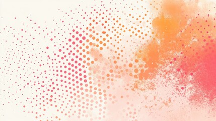 Leinwandbilder - Bright pastel orange gradient with soft transitions showcasing a vibrant artistic expression