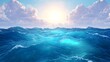© ShadowHero - bright blue ocean water waves sunny sky