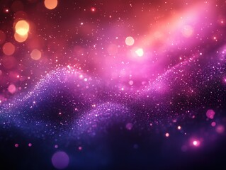 Poster - Dreamy Abstract Background with Soft Purple Hues and Bokeh Effect