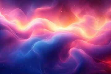 Poster - Swirling Pink and Blue Abstract Background with Dreamy Effect